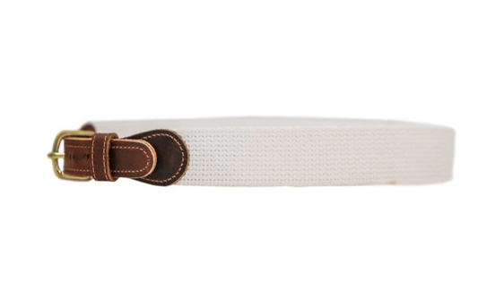 Buddy belt-Canvas in White