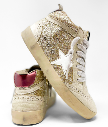 714 Gold Glitter Shoe