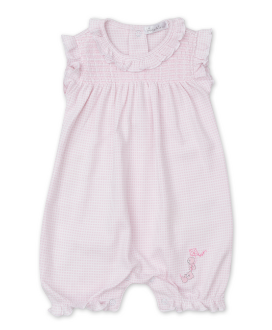 Pink Bear Knit Slvless Playsuit